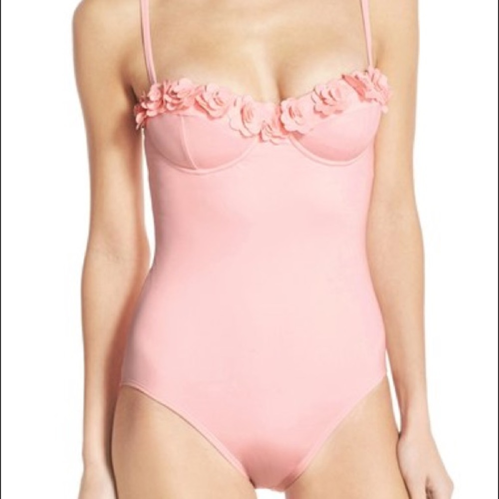 Kate Spade SWIMSUIT Pink Underwire One Piece